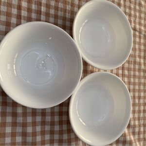 Elegant White Ceramic Bowl Set